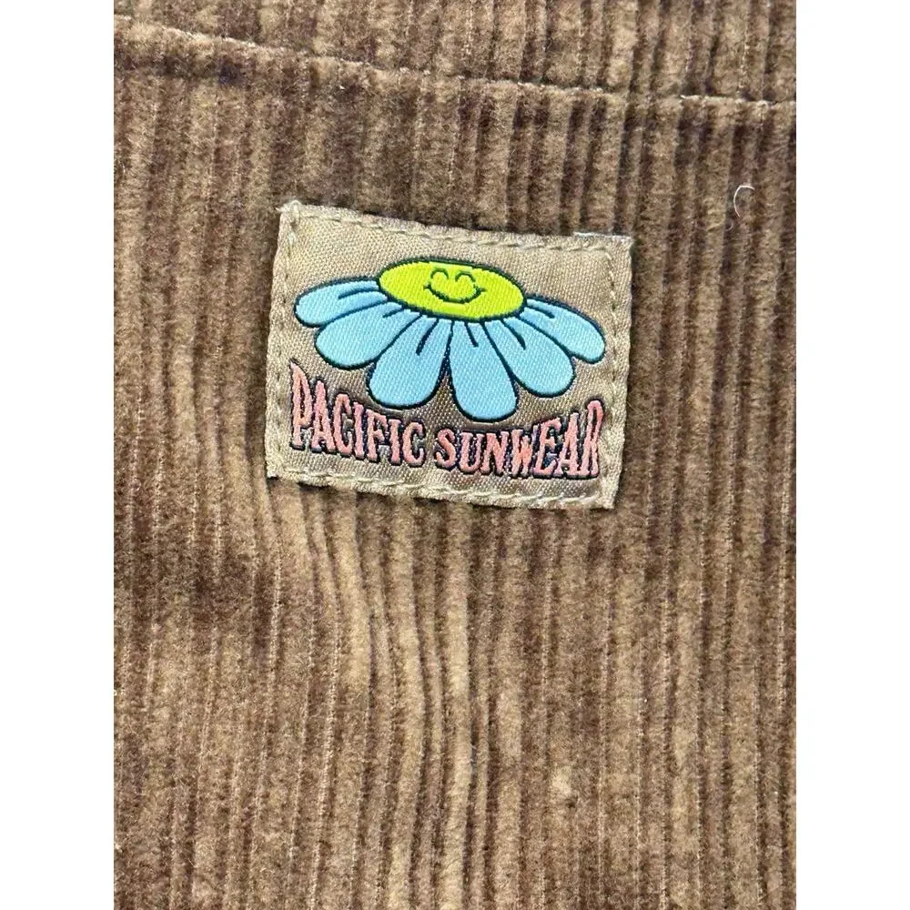 Pacsun Pants Womens Size 26 Brown Corduroy 90s Boyfriend Carpenter Baggy Grunge - Picture 12 of 13